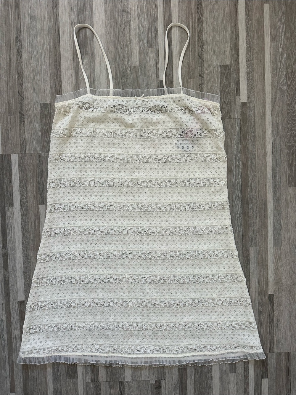Wild Fable Lace Trapeze Mini Dress White — Women's Size L